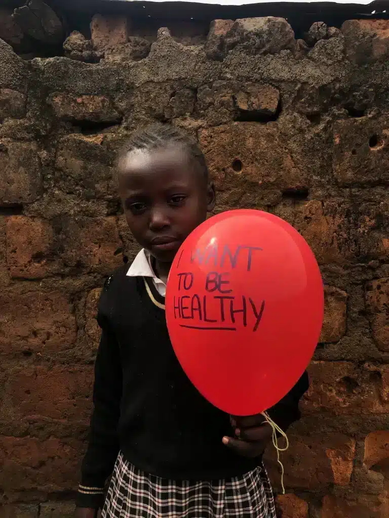 Jerelyne Shally student in shining star center of orphans