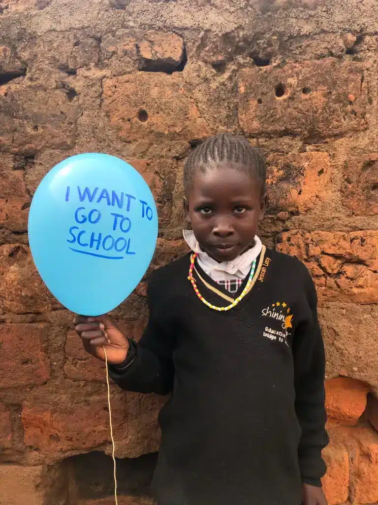 Jescah Lucy student in shining star center of orphans