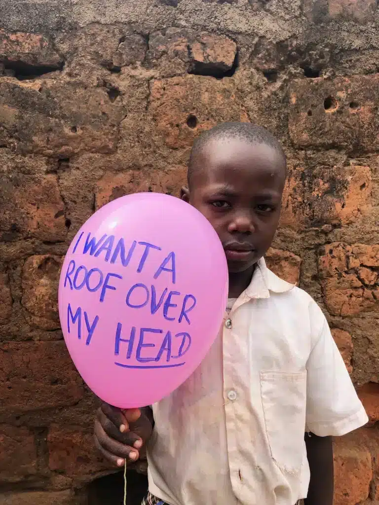 Juma Velencia student in shining star center of orphans