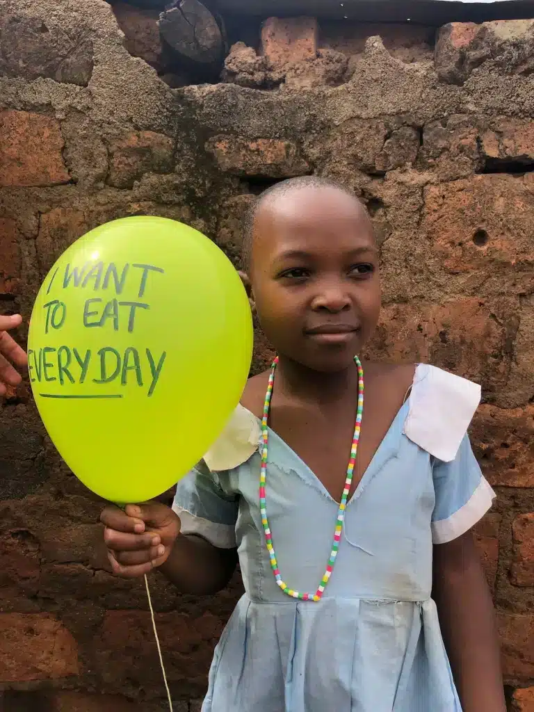 Linda Alungo student in shining star center of orphans