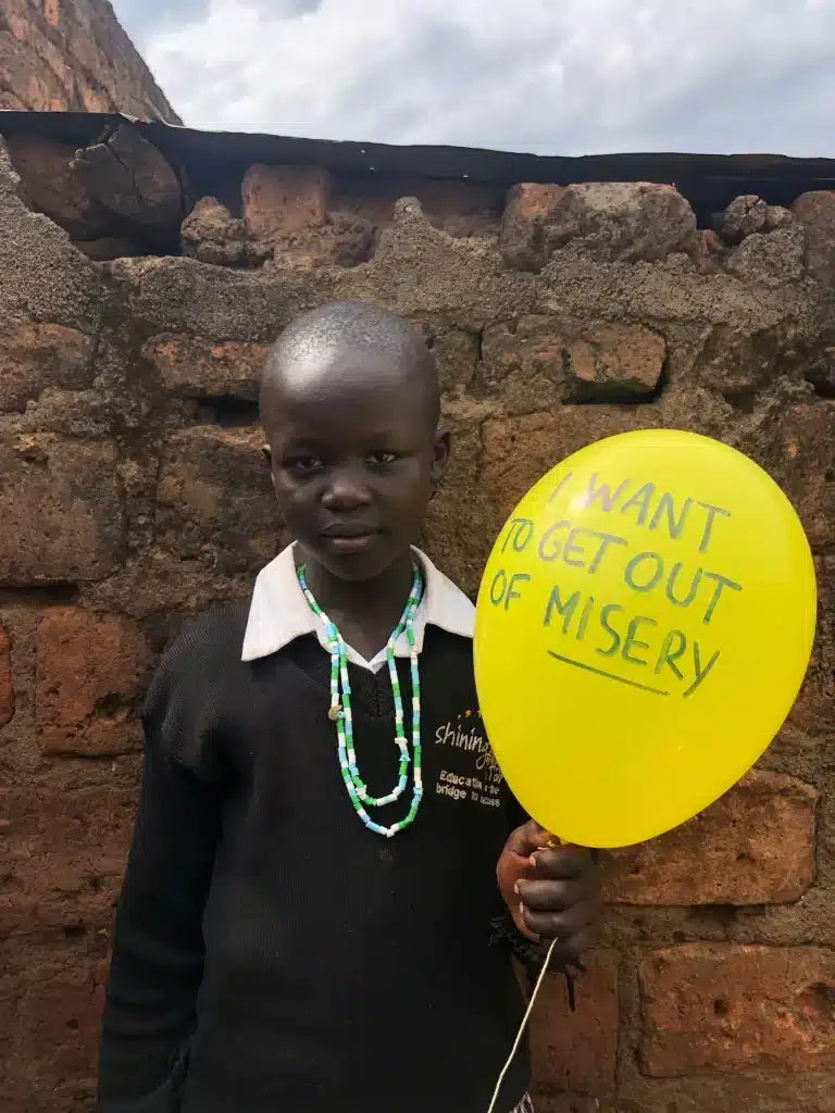 Lindah Shanell, student in shining star center of orphans