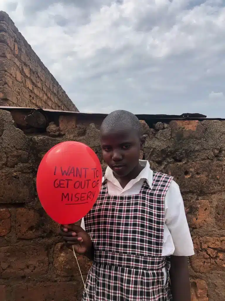 Margret Atieno student in shining star center of orphans
