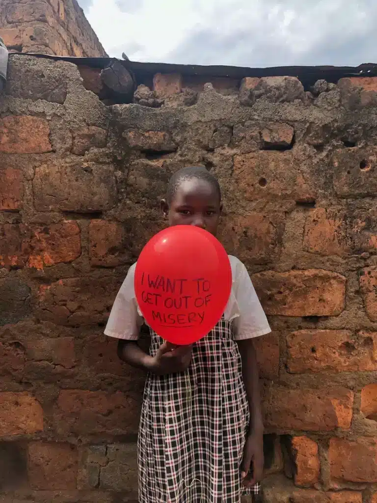 Marvelous Akinyi student in shining star center of orphans