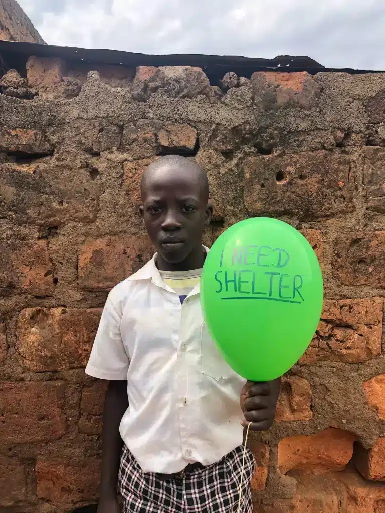 Newtone Otieno student in shining star center of orphans