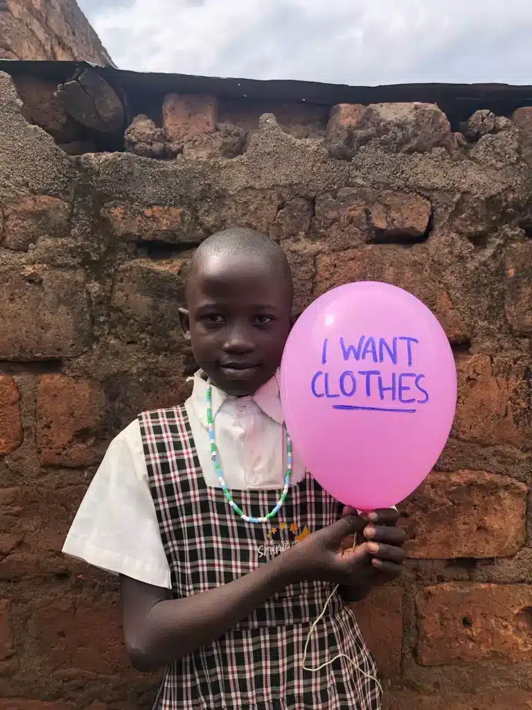 Celestine Awuor student in shining star center of orphans