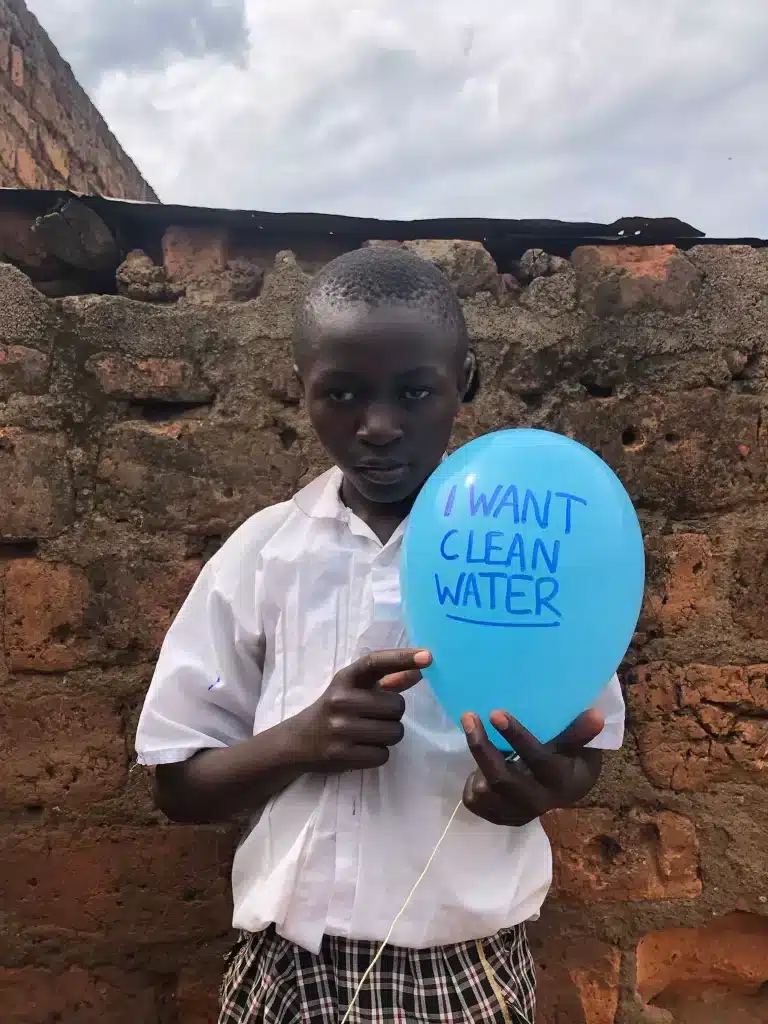 Eugene Ooko student in shining star center of orphans